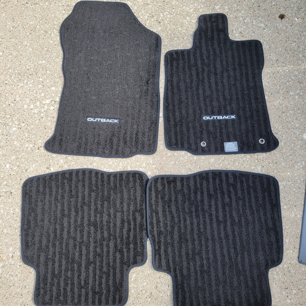 Subaru Outback Black Carpet Floor Mats Set of 4 OEM J505SAN000 2020-2024